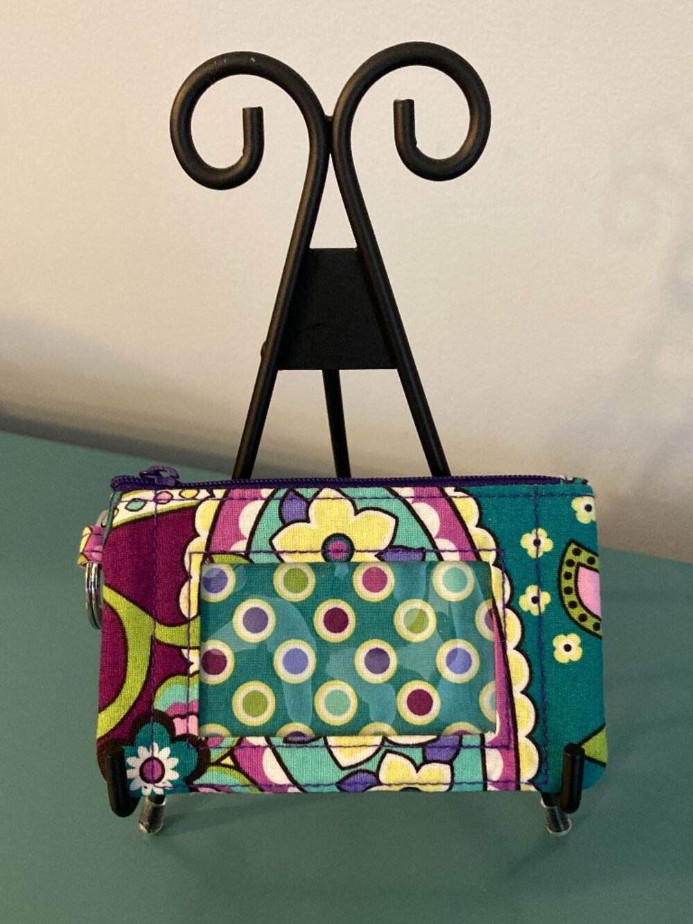 NWOT Vera Bradley Zip ID Case w/Key Ring